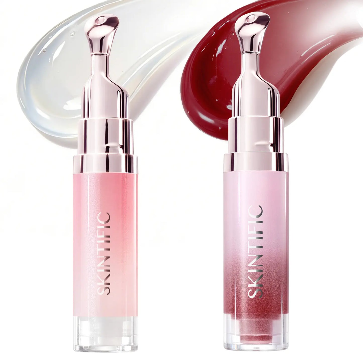 SKINTIFIC® 2-Piece Day & Night Peptide Lip Serum Combo – Hydrating & Brightening Duo