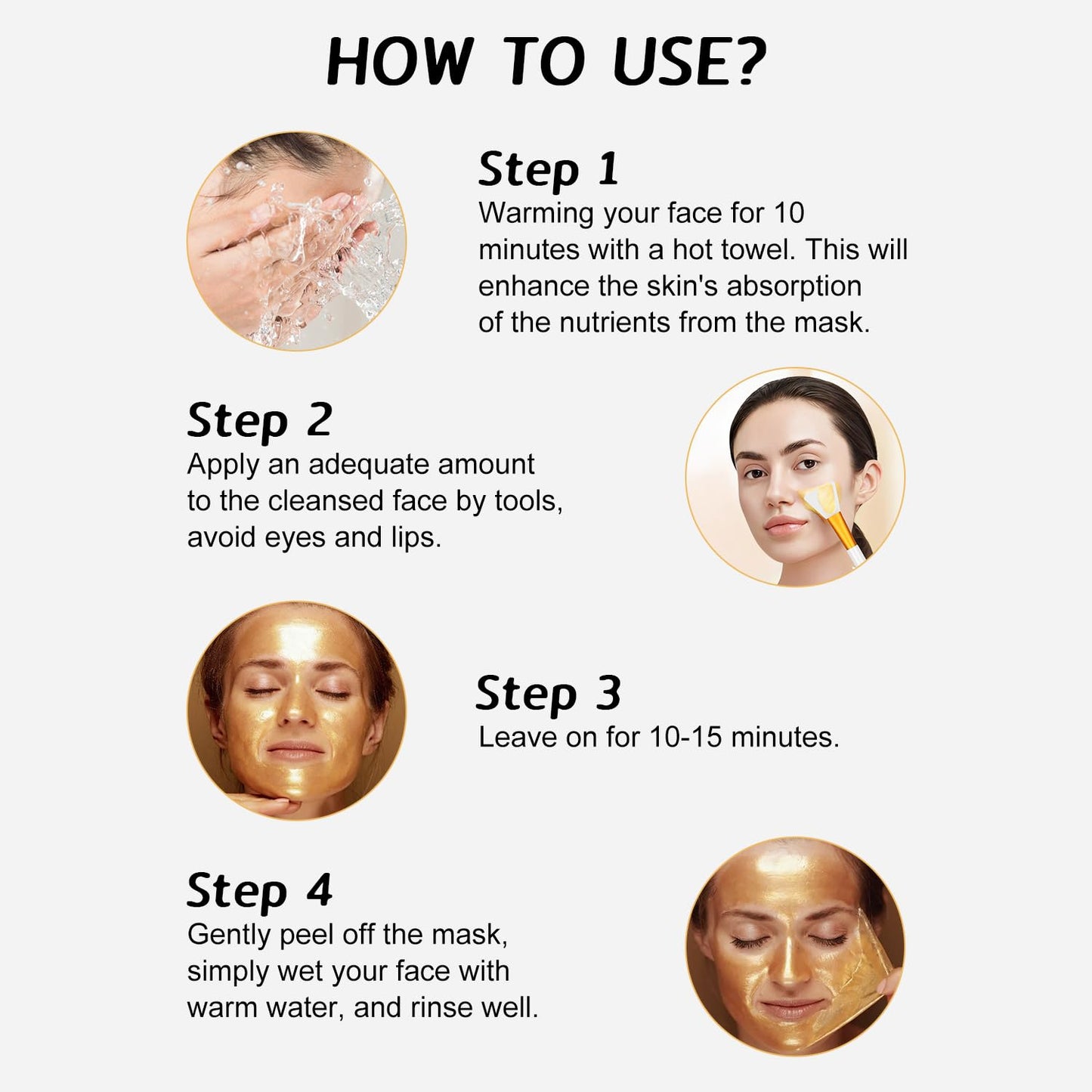 24K Gold Foil Anti-Aging Peel-Off Mask (2-Pack)