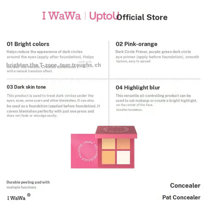 I Wawa® 4-in-1 Professional Color Correcting & Concealer Palette