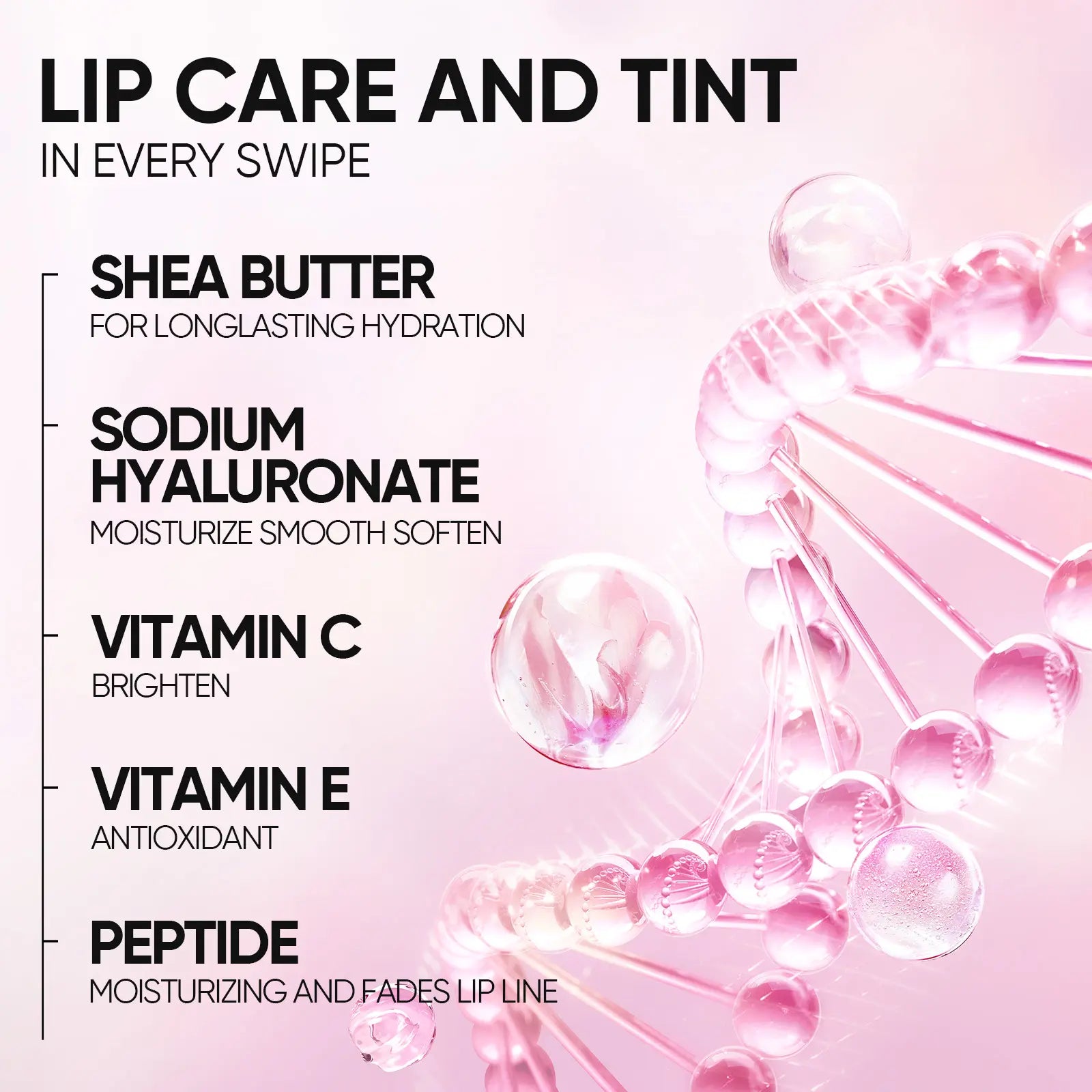 SKINTIFIC® 2-Piece Day & Night Peptide Lip Serum Combo – Hydrating & Brightening Duo
