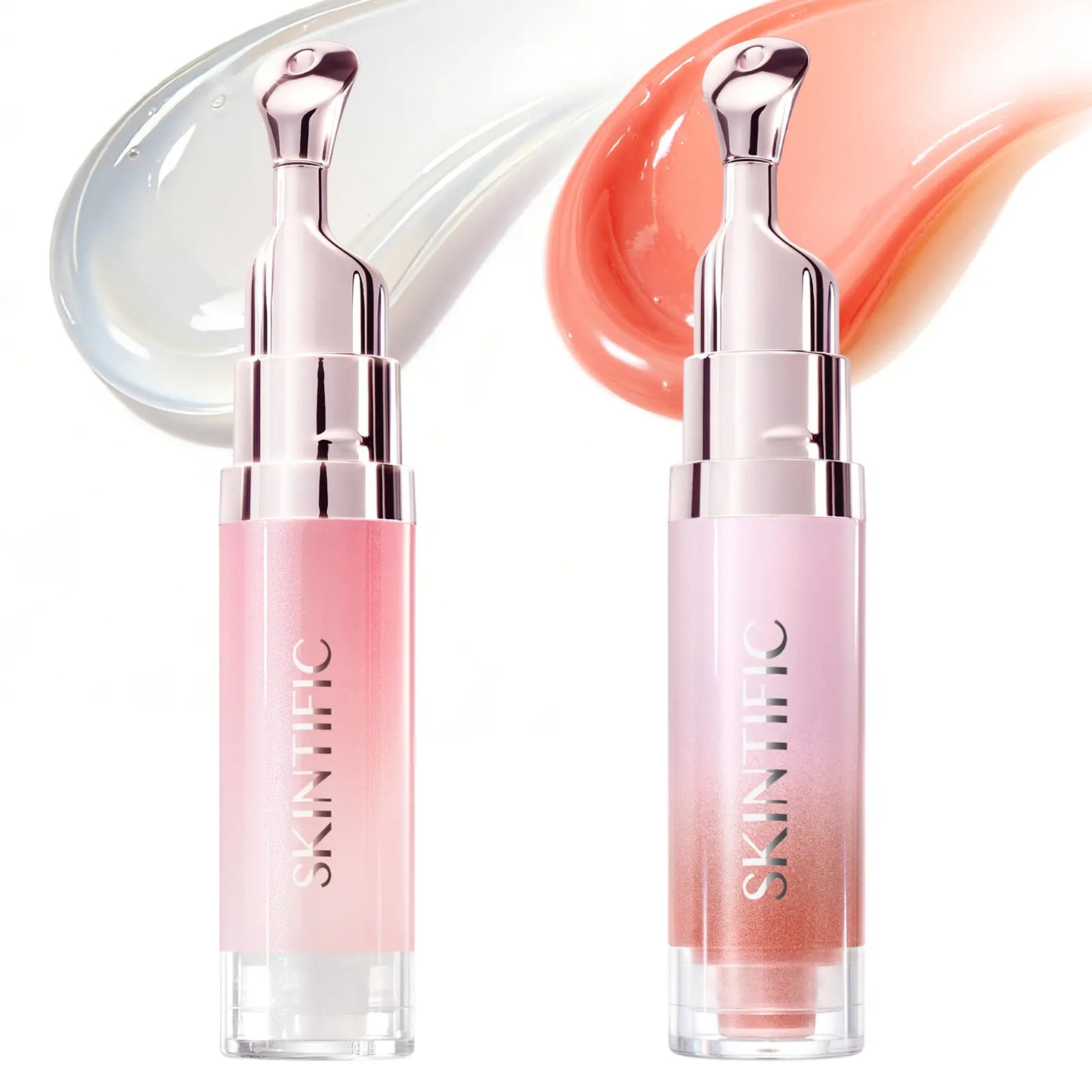 SKINTIFIC® 2-Piece Day & Night Peptide Lip Serum Combo – Hydrating & Brightening Duo