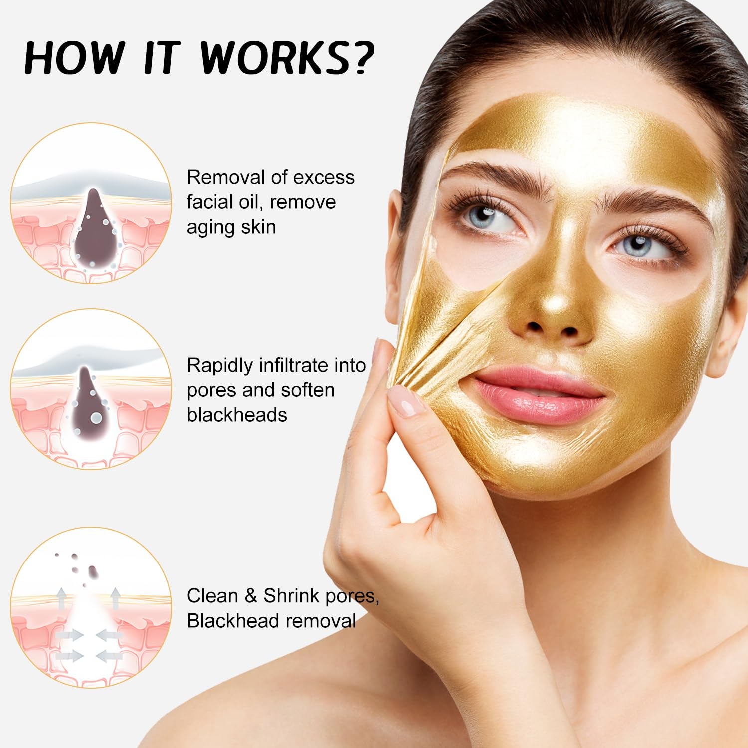 24K Gold Foil Anti-Aging Peel-Off Mask (2-Pack)