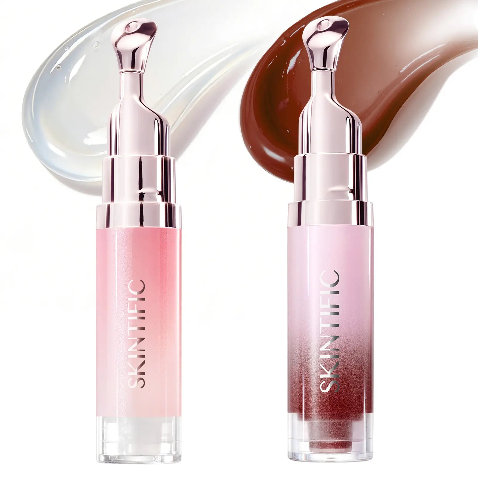 SKINTIFIC® 2-Piece Day & Night Peptide Lip Serum Combo – Hydrating & Brightening Duo