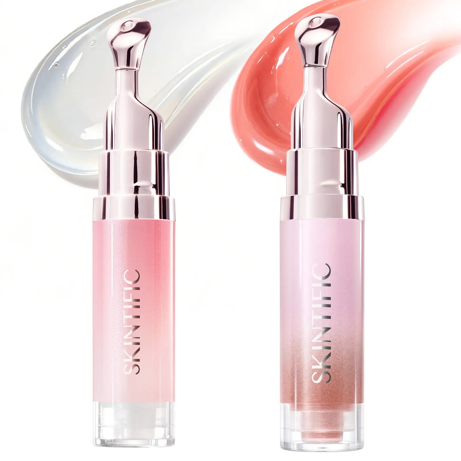 SKINTIFIC® 2-Piece Day & Night Peptide Lip Serum Combo – Hydrating & Brightening Duo