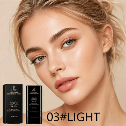 J-PHD® 3-in-1 Full Coverage Foundation Stick – SPF 50 & Built-In Brush