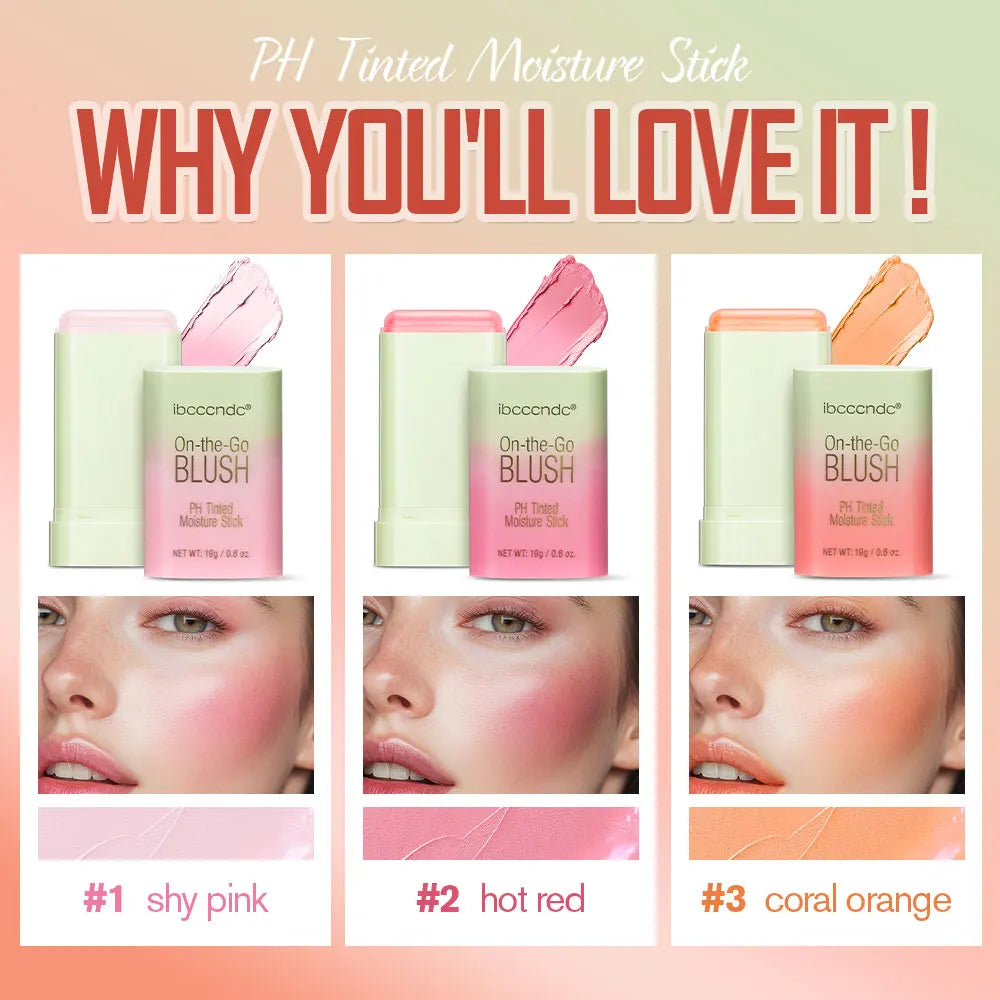 ibcccndc® 3-in-1 pH Temperature Color-Changing Blush & Lip Stick