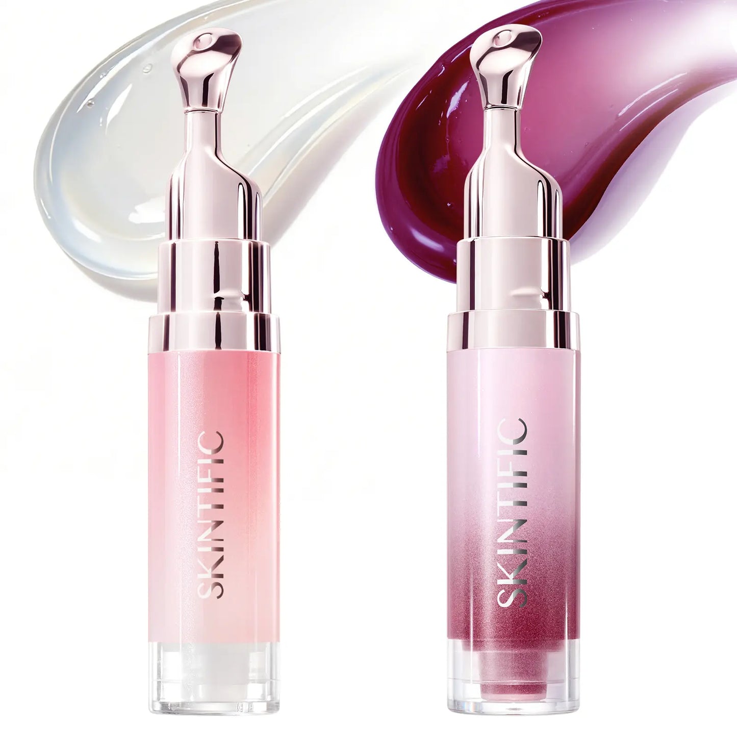 SKINTIFIC® 2-Piece Day & Night Peptide Lip Serum Combo – Hydrating & Brightening Duo