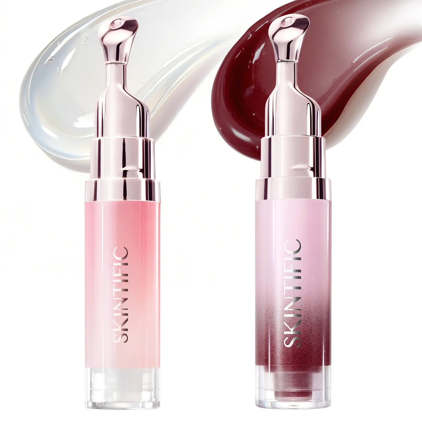 SKINTIFIC® 2-Piece Day & Night Peptide Lip Serum Combo – Hydrating & Brightening Duo